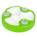 Фото - миски, напувалки, фонтани AnimAll Інтерактивна миска-іграшка для повільного годування котів та собак 2 в 1, зелений/білий