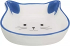 Фото - миски, напувалки, фонтани Trixie Cat face - Миска керамічна у формі котячої мордочки (24494)
