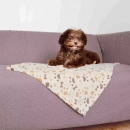 Фото - лежаки, матраси, килимки та будиночки Trixie Lingo Флісове покривало для собак, білий/беж