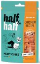 Фото - ласощі Half&Half Meaty Cubes Adult Chicken ласощі м'ясні кубики для собак КУРКА