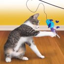 Фото - игрушки Kong CAT TEASER FEATHER удочка-дразнилка с мягкой игрушкой и перьями для кошек