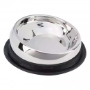 Фото - миски, напувалки, фонтани Trixie Feed bowl миска з нержавіючої сталі для коротконосих порід собак