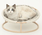 Фото - спальні місця, лежаки Misoko&Co (Місоко і Ко) Pet Bed Round Plush складаний круглий лежак для тварин, плюш, ТЕМНО-КООРИЧНЕВИЙ