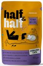 Фото - вологий корм (консерви) Half&Half Sterilized Tuna вологий корм для стерилізованих котів ШМАТОЧКИ ТУНЦЯ В СОУСІ, пауч