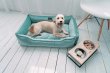 Фото - лежаки, матрасы, коврики и домики Harley & Cho DREAMER VELOUR TIFFANY лежак для собак (велюр), мятный