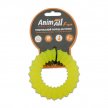 Фото - игрушки AnimAll Fun игрушка для собак КОЛЬЦО С ШИПАМИ, желтый