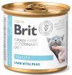 Фото - ветеринарные корма Brit Veterinary Diets Cat Grain Free Obesity Lamb & Peas консервы для кошек с избыточным весом ЯГНЕНОК И ГОРОШЕК