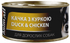 Фото - вологий корм (консерви) AnimAll Duck & Chicken вологий корм для собак КАЧКА і КУРКА в желе