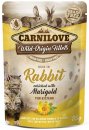 Фото - влажный корм (консервы) Carnilove Rich in Rabbit enriched with Marigold Kitten влажный корм для котят КРОЛИК и КАЛЕНДУЛА, пауч
