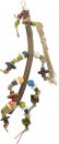 Фото - іграшки Trixie Натуральна дерев'яна іграшка для птахів із ротангом, травою та деревом (58981)