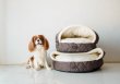 Фото - лежаки, матрасы, коврики и домики Harley & Cho COVER BROWN лежак с капюшоном для собак, коричневый