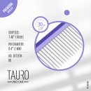 Фото - расчески, щетки, грабли Tauro (Тауро) Pro Line Ultra Light Line расческа с алюминиевой ручкой и зубчиками из нержавеющей стали, фиолетовый