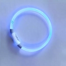 Фото - амуніція Trixie USB Flash Light Ring нашийник для собак, що світиться, прозорий, синій
