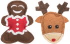 Фото - іграшки Trixie Elk and Gingerbread різдвяний фетровий набір іграшок для котів ЛОСЬ/ПРЯНИК (92548)
