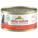 Фото - вологий корм (консерви) Almo Nature HFC JELLY SALMON & CARROTS консерви для кішок ЛОСОСЬ І МОРКВА, желе