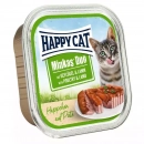 Фото - влажный корм (консервы) Happy Cat (Хэппи Кет) MINKAS DUO POULTRY & LAMB влажный корм для кошек паштет в соусе ПТИЦА И ЯГНЕНОК