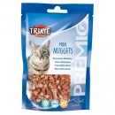 Фото - корм та ласощі Trixie MINI NUGGETS ласощі для кішок (курка/тунець/котяча м'ята), 50 г (42741)