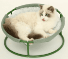 Фото - спальные места, лежаки, домики Misoko&Co (Мисоко и Ко) Pet Bed Round Plush складной круглый лежак для животных, плюш, СВЕТЛО-ЗЕЛЕНЫЙ