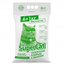 Фото - наповнювачі SUPER CAT Наповнювач Суперкет Стандарт з ароматизатором Зелений