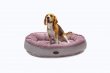 Фото - лежаки, матрасы, коврики и домики Harley & Cho DONUT SOFT TOUCH PINK овальный лежак для собак, розовый