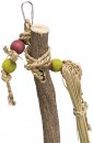 Фото - іграшки Trixie Натуральна дерев'яна іграшка для птахів із ротангом, травою та деревом (58981)