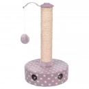 Фото - дряпалки, з будиночками Trixie Junior Scratching Post кігтеточка з кулькою для кошенят, бузковий (42930)