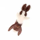 Фото - игрушки Игрушка для собак Заяц,шкурка с пищалкой GiGwi Plush, текстиль, 47 см