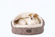 Фото - лежаки, матраси, килимки та будиночки Harley & Cho COVER BROWN лежак з капюшоном для собак, коричневий