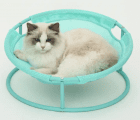 Фото - спальные места, лежаки, домики Misoko&Co (Мисоко и Ко) Pet Bed Round складной круглый лежак для животных, МЯТНЫЙ