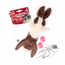 Фото - іграшки GiGwi (Гігві) Plush Friendz ЗАЄЦЬ іграшка для собак шкурка з пищалкою, 47 см