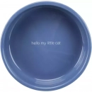 Фото - миски, поилки, фонтаны Trixie Ceramic Bowl керамическая миска для коротконосых кошек, голубой/белый (24770)