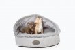 Фото - спальні місця, лежаки Harley & Cho COVER SILVER лежак з капюшоном для собак, сірий