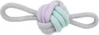 Фото - іграшки Trixie Junior Knotted Ball ігровий канат з вузлом та 2 петлями (32816)