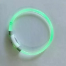 Фото - амуніція Trixie USB Flash Light Ring нашийник для собак, що світиться, прозорий, зелений