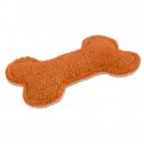 Фото - игрушки DoggyMan (ДоггиМен) Loofah Bone жевательная игрушка для чистки зубов собак КОСТЬ ЛЮФА, вкус КАРАМЕЛЬ, оранжевый/бежевый