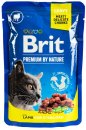 Фото - вологий корм (консерви) Brit Premium Cat Sterilized Lamb консерви для стерилізованих кішок, шматочки в соусі ЯГНЯ