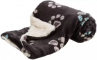 Фото - лежаки, матраси, килимки та будиночки Trixie Jimmy Плюшева ковдра для собак, сіро-коричневий/беж