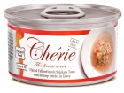 Фото - вологий корм (консерви) Cherie(Шери) Tuna with Shrimp консерви для дорослих кішок ТУНЕЦЬ ТА КРЕВЕТКИ (шматочки в соусі)