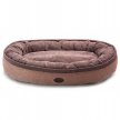 Фото - лежаки, матрасы, коврики и домики Harley & Cho DONUT SOFT TOUCH BROWN овальный лежак для собак, коричневый