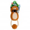Фото - игрушки GiGwi (Гигви) Eco Friendz БОБЁР игрушка для собак с пищалкою и веревкой