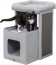 Фото - когтеточки, с домиками Trixie Carlita Junior Домик-когтеточка для кошек, серый/сиреневый