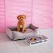 Фото - лежаки, матрасы, коврики и домики Harley & Cho DREAMER VELOUR GRAY лежак для собак (велюр), серый