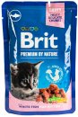 Фото - влажный корм (консервы) Brit Premium Kitten White Fish консервы для котят, кусочки в соусе БЕЛАЯ РЫБА
