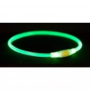 Фото - амуниция Trixie USB Flash Light Ring светящийся ошейник для собак, прозрачный, зеленый