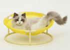 Фото - спальные места, лежаки, домики Misoko&Co (Мисоко и Ко) Pet Bed Round складной круглый лежак для животных, ЖЕЛТЫЙ