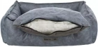 Фото - лежаки, матраси, килимки та будиночки Trixie Calito Vital Ортопедичний лежак з бортиком для котів та собак, синій/сірий