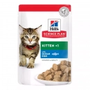 Фото - влажный корм (консервы) Hill's Science Plan Kitten Favourite Selection Chicken & Fish корм для котят КУРИЦА и РЫБА (мультипак)