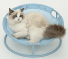 Фото - спальні місця, лежаки Misoko&Co (Місоко і Ко) Pet Bed Round складаний круглий лежак для тварин, СВІТЛО-БЛАКИТНИЙ
