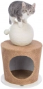 Фото - когтеточки, с домиками Trixie Когтеточка-домик с шаром для кошек (44413)