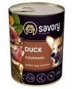 Фото - вологий корм (консерви) Savory (Сейворі) GOURMAND DUCK вологий корм для дорослих собак (качка)
